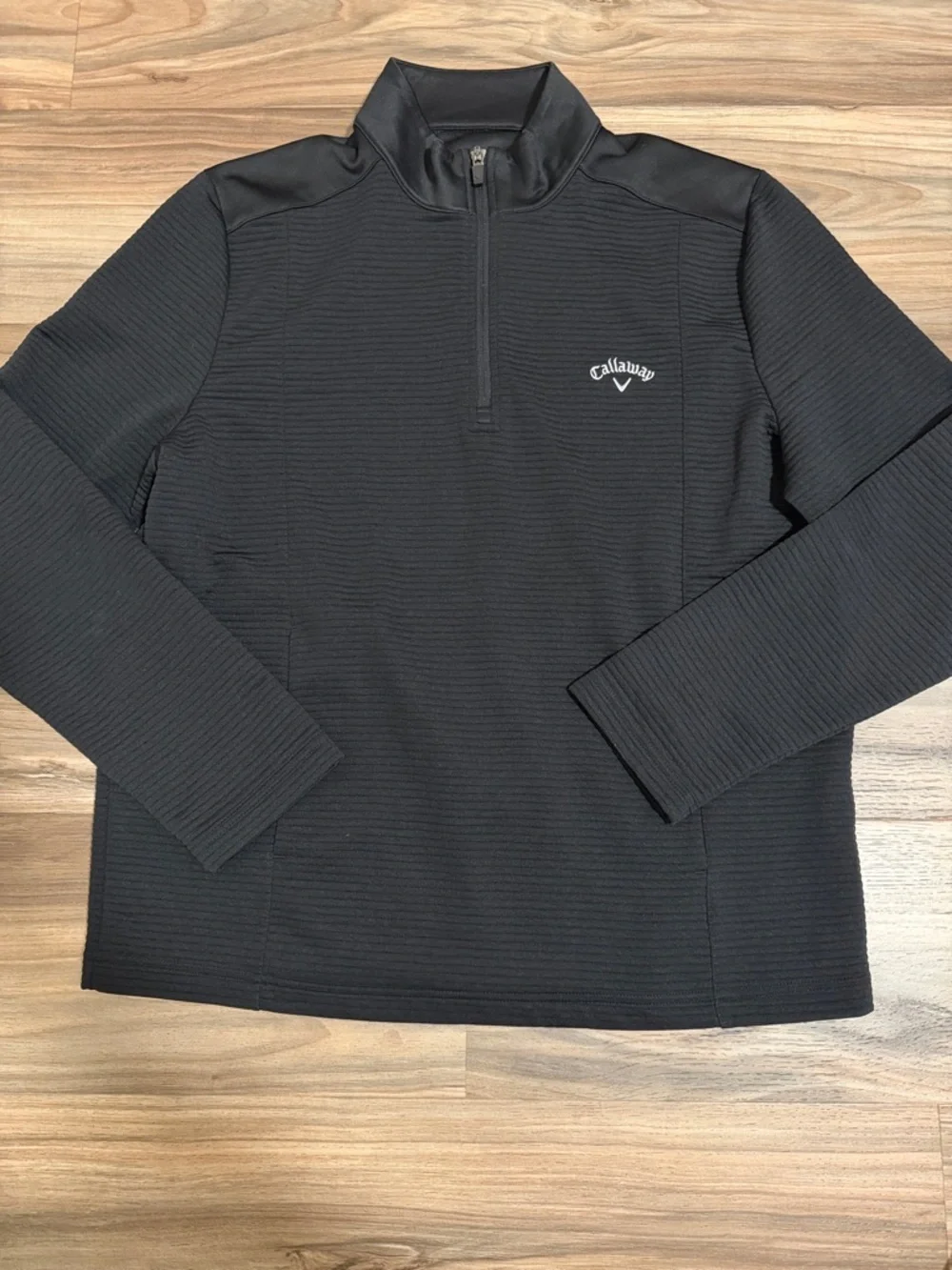 Callaway Men’s Sz. M Ottoman Fleece 1/4 Zip Sweatshirt Pullover Golf Black